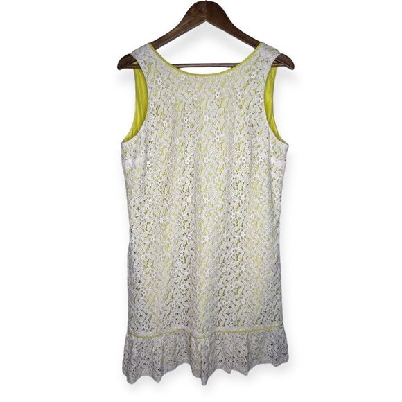 NWT Ann Taylor Loft Petites Lace Dress Green Lining Sleeveless Career Office 16P - Picture 1 of 9
